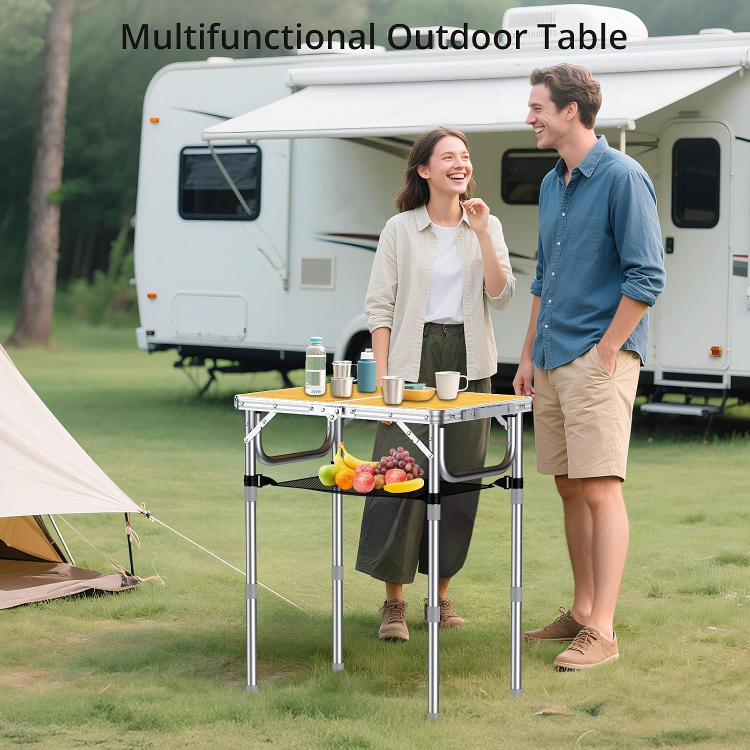 Adjustable Height Camping Table 2ft: image 3