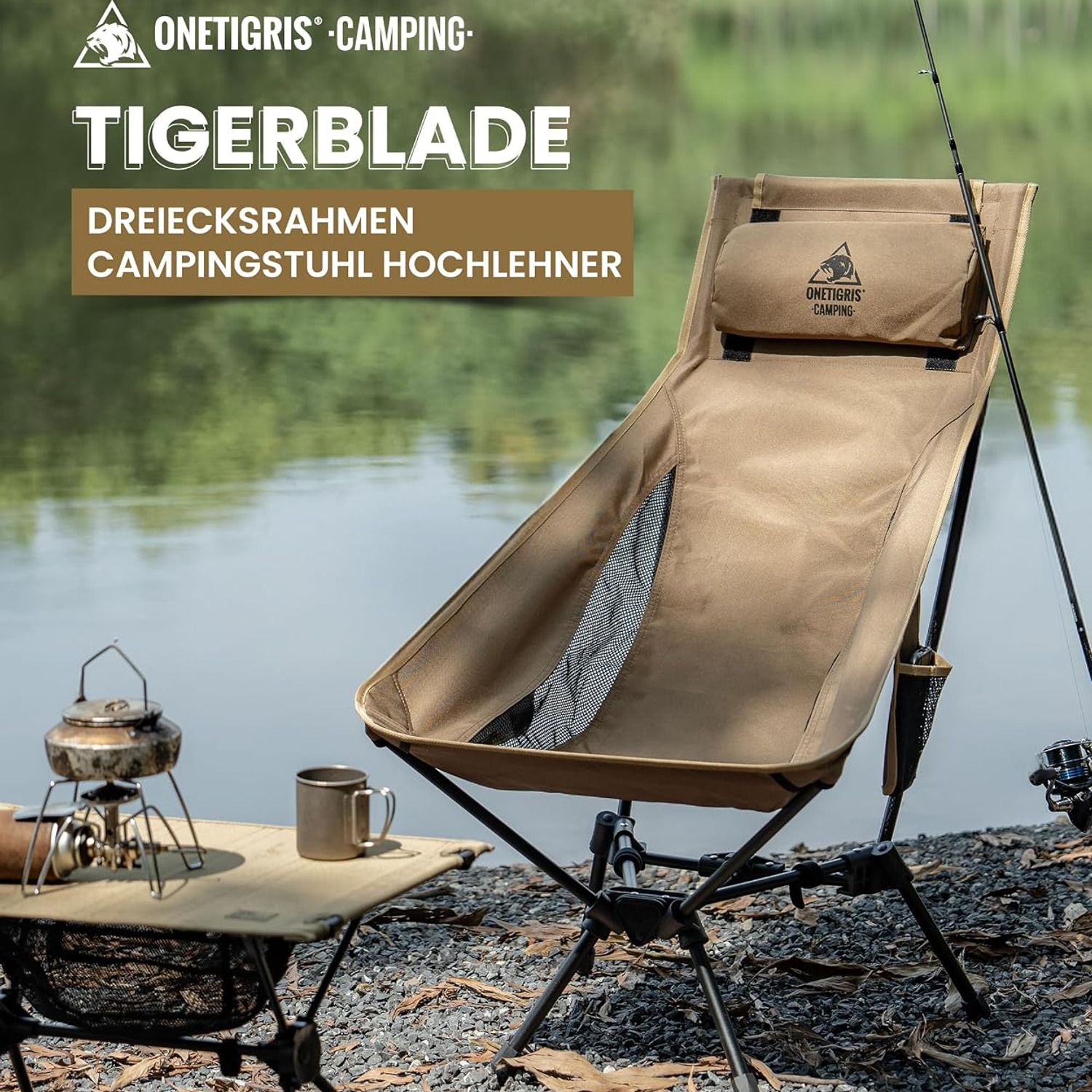 OneTigris High Back Folding Camping Chair: image 4