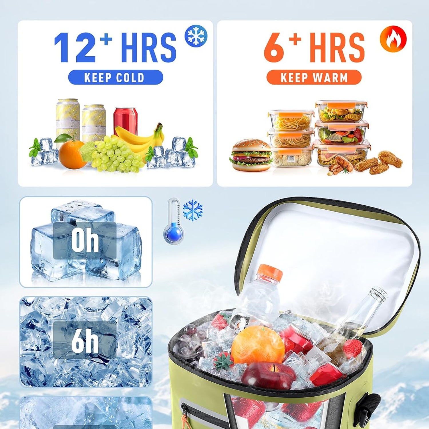 Sydioor Soft Sided Insulated Cool Bag (14L, 16 Can): image 3
