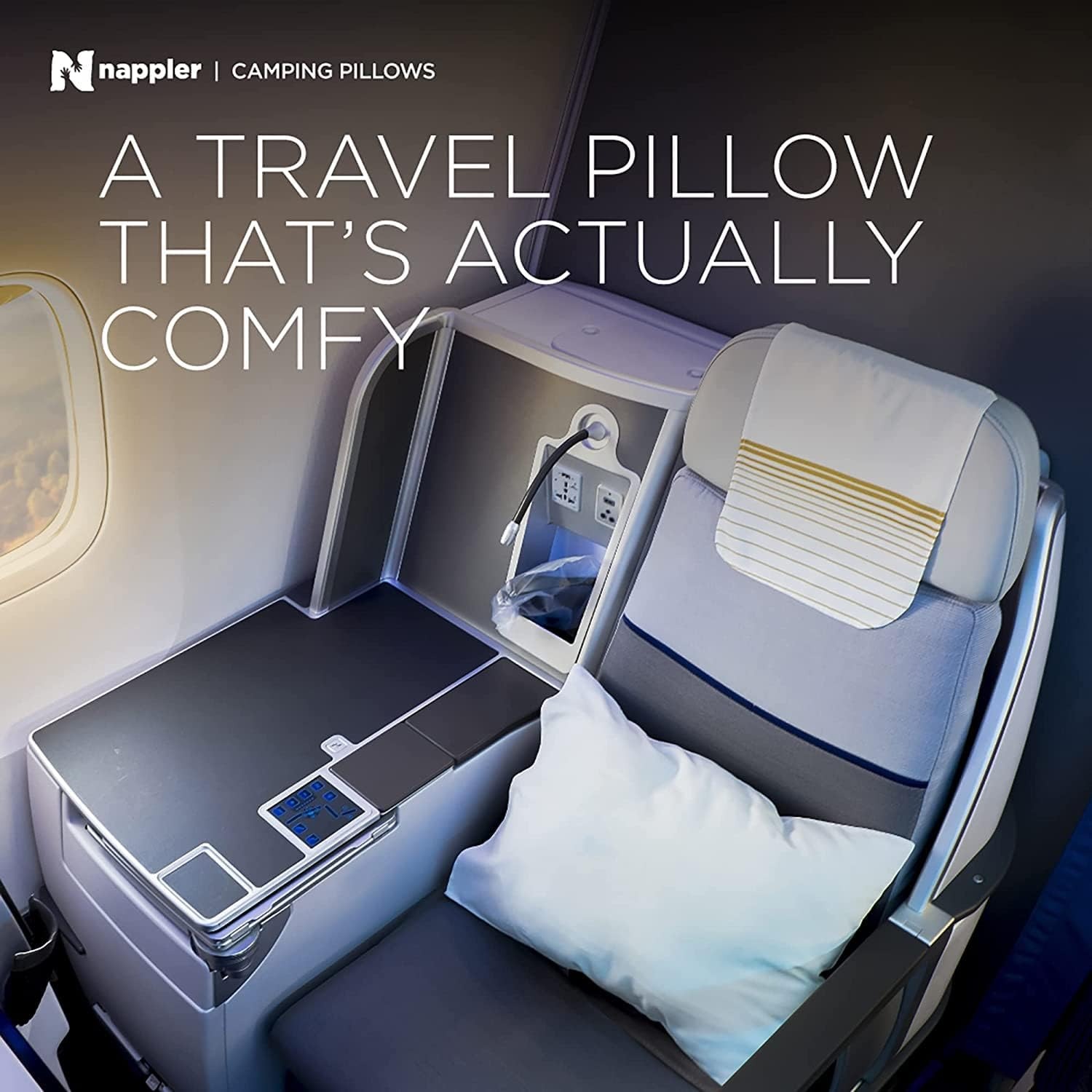 Nappler Compressible Camping Pillow with Shredded Memory Foam: image 4