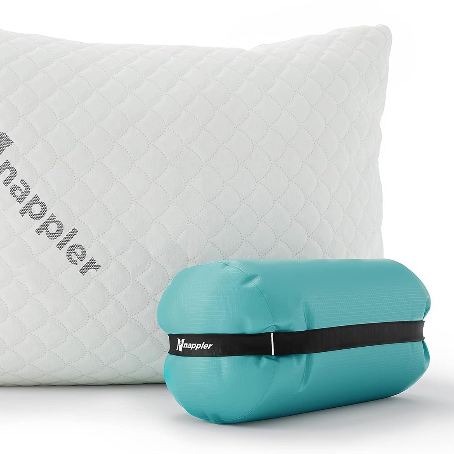 Nappler Compressible Camping Pillow with Shredded Memory Foam