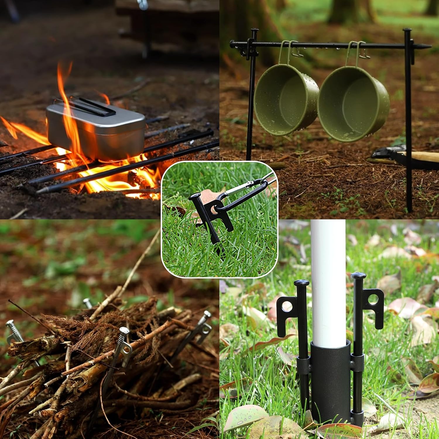 Heavy Duty Forged Steel Tent Pegs (8 Pack): image 9
